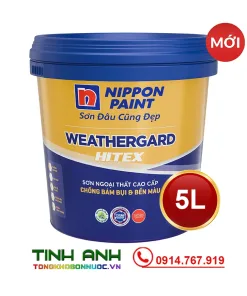 Sơn Nippon ngoại thất cao cấp Weathergard Hitex 5L