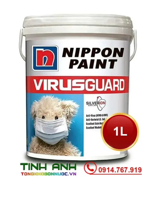 Sơn Nippon nội thất đặc biệt Virusguard lon 1L