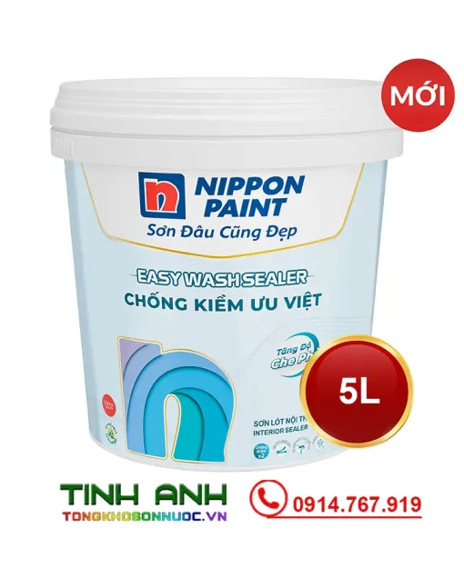 Sơn lót nội thất chống kiềm ưu việt NP Easy wash Sealer lon 5L
