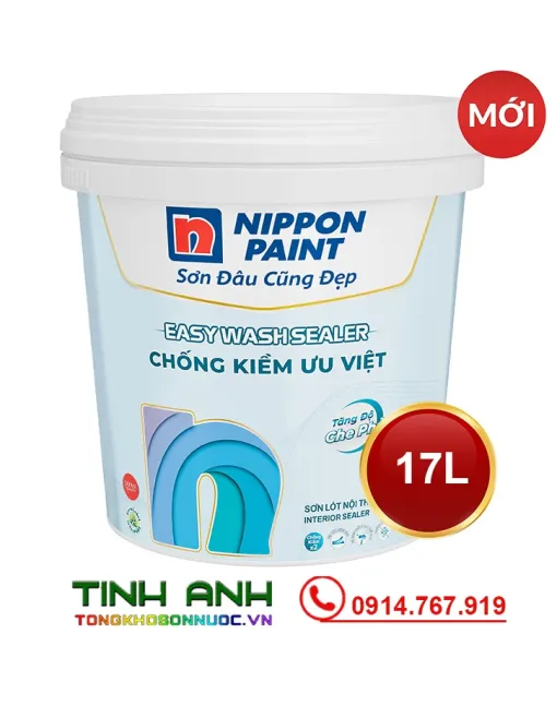 Sơn lót nội thất chống kiềm ưu việt NP Easy wash Sealer thùng 17L