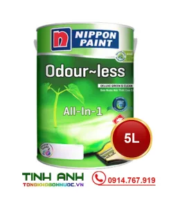 Sơn nội thất cao cấp NP Odour-Less all-in-1 bóng 5L