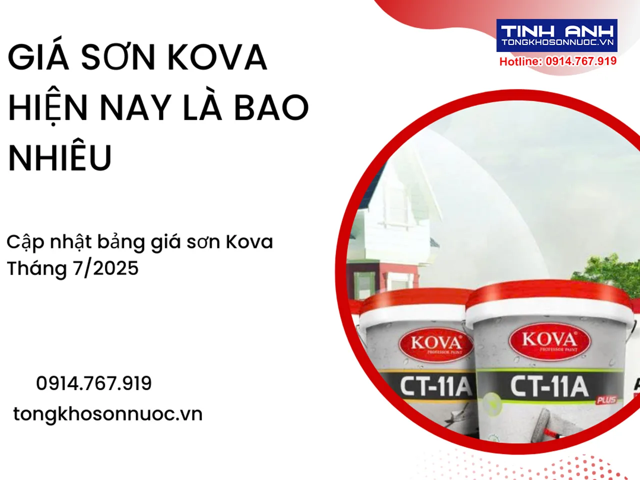 Giá sơn Kova hiện nay là bao nhiêu- Cập nhật bảng giá sơn Kova Tháng 7/2025