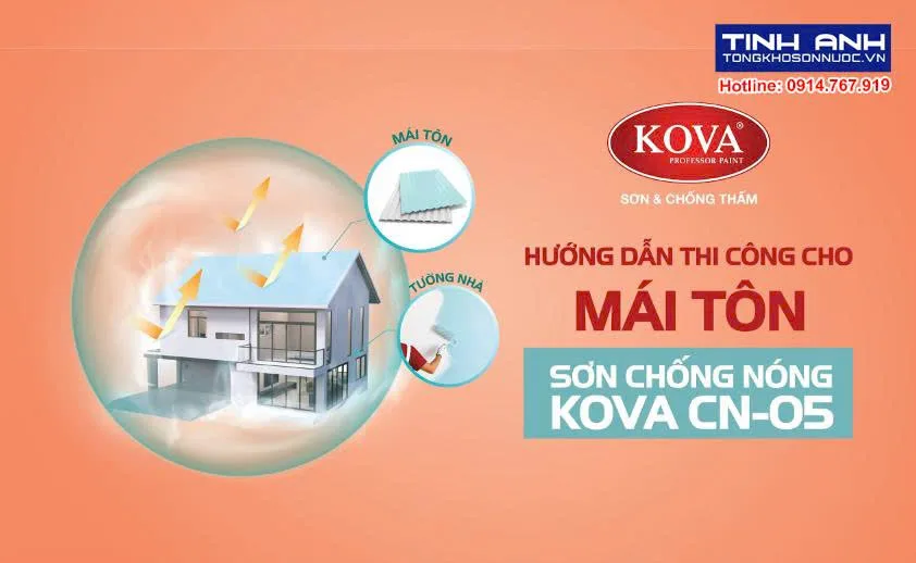 Sơn chống nóng Kova CN-05 thùng 20kg
