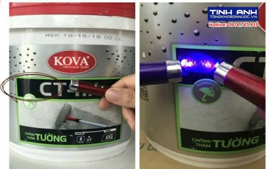 Cách phân biệt sơn Kova thật bạn cần biết