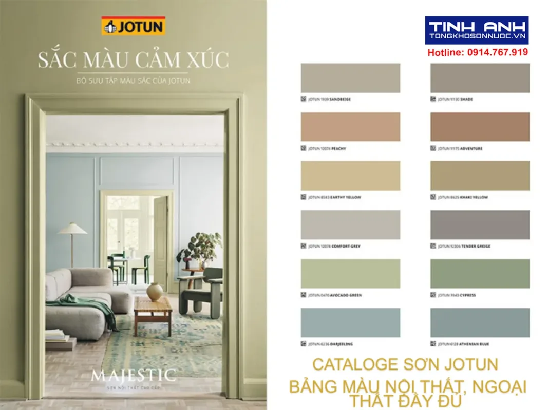 Cataloge sơn Jotun - Bảng màu nội thất, ngoại thất đầy đủ