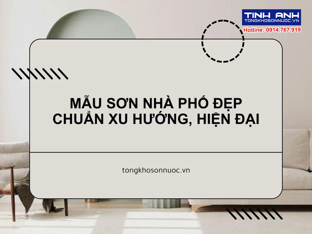 Mẫu sơn nhà phố đẹp chuẩn xu hướng, hiện đại