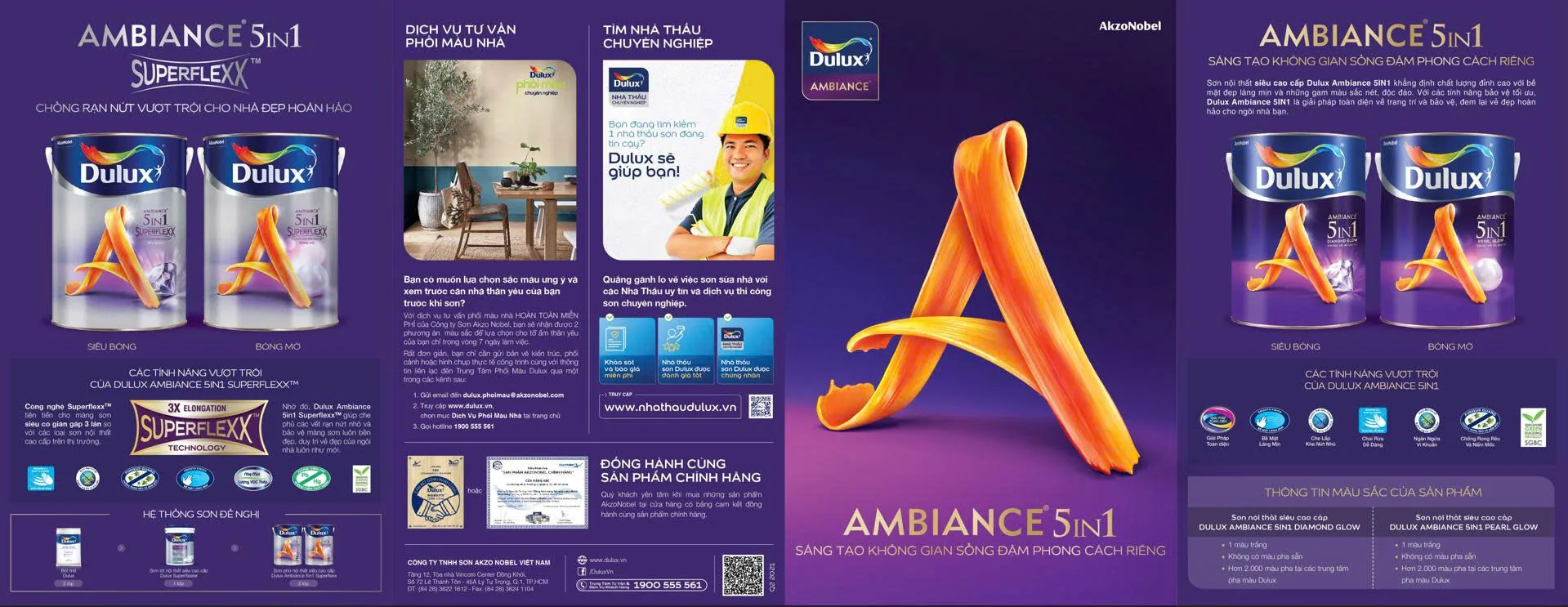 Catalogue sơn Dulux - Bảng màu nội thất, ngoại thất mới nhất