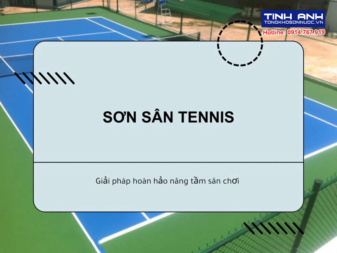 Sơn sân Tennis: Giải pháp hoàn hảo nâng tầm sân chơi