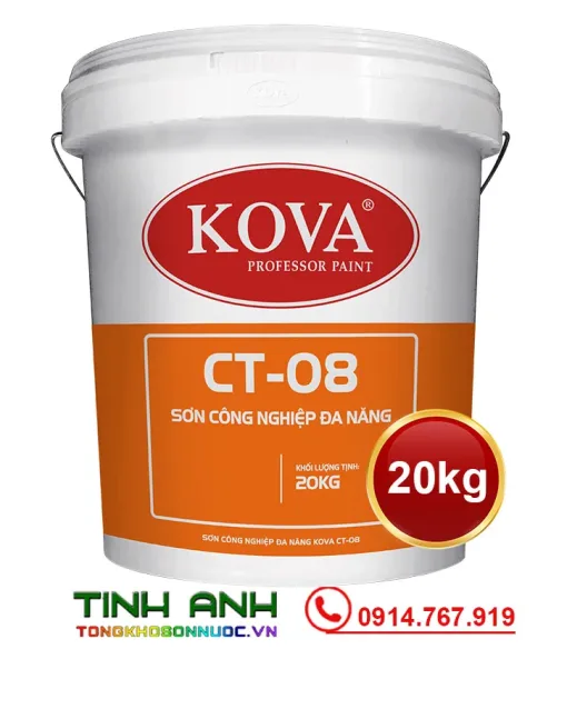 Sơn công nghiệp đa năng Kova CT08 thùng 20kg
