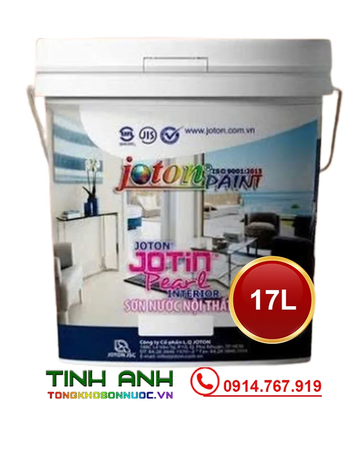 Sơn nội thất sáng bóng ngọc trai cao cấp JOTIN PEARL INT thùng 17L Sơn nội thất sáng bóng ngọc trai cao cấp JOTIN PEARL INT thùng 17L