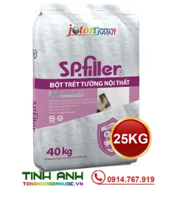 Bột bả tường nội thất cao cấp SP FILLER - 25KG