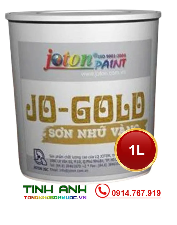 Sơn nhũ vàng cao cấp JOTON JO - GOLD lon 1L Sơn nhũ vàng cao cấp JOTON JO - GOLD lon 1L