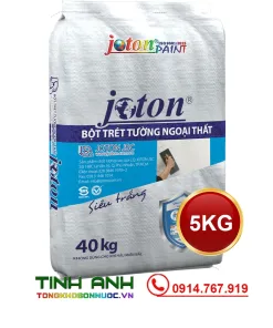 Bột bả tường cao cấp ngoại thất JOTON TRẮNG - 5KG