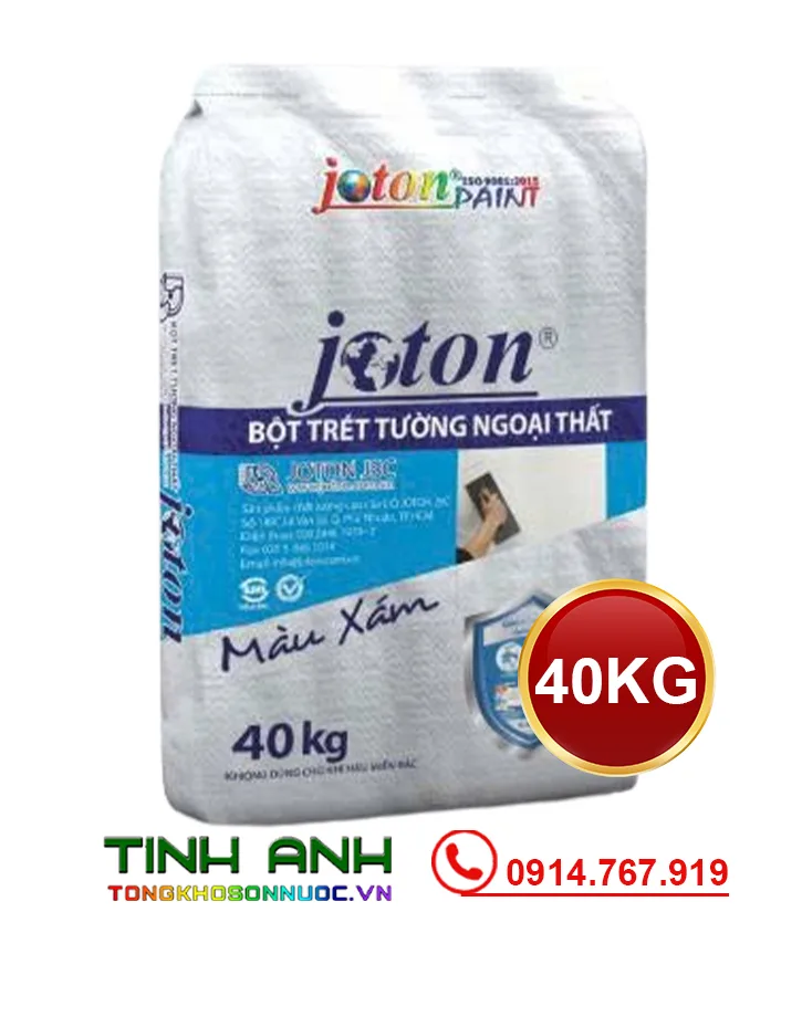 Bột bả tường cao cấp ngoại thất JOTON XÁM - 40KG Bột bả tường cao cấp ngoại thất JOTON XÁM - 40KG