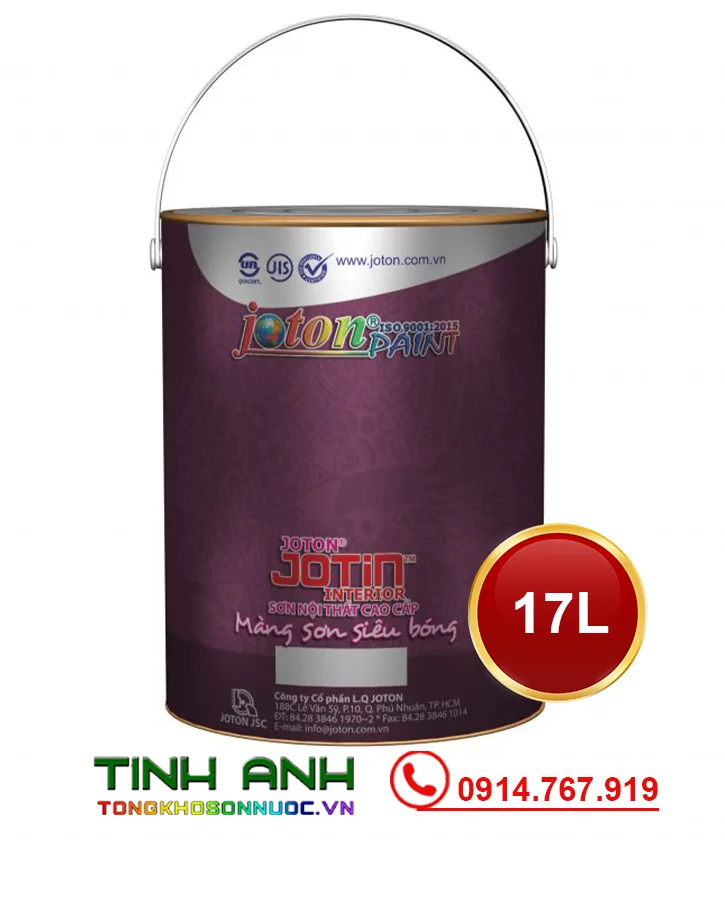 Sơn nội thất siêu bóng cao cấp JOTON JOTIN thùng 17L