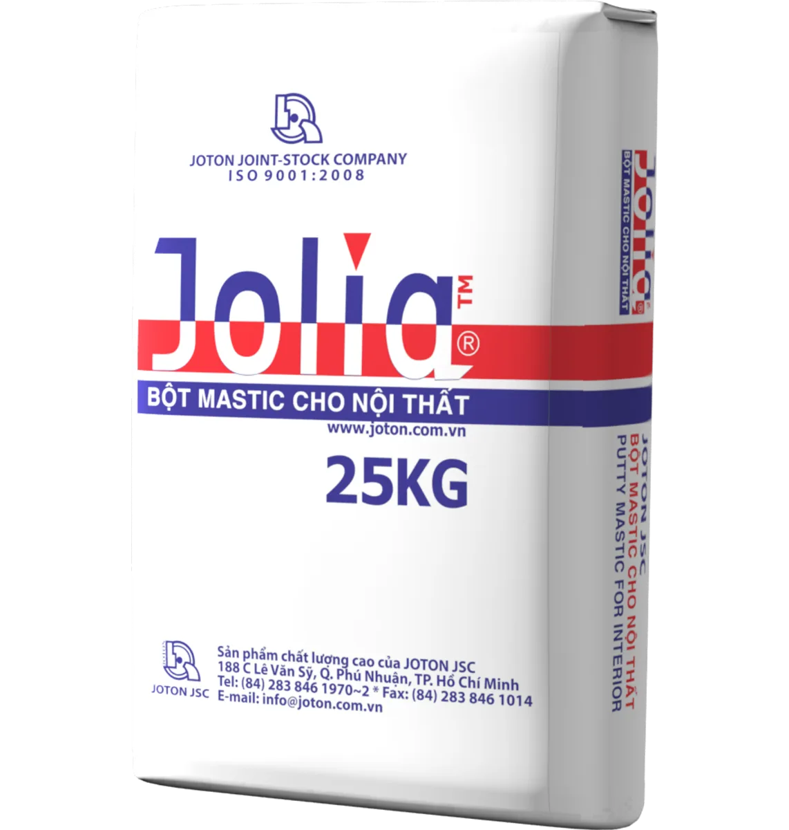 Bột bả tường nội thất JOLIA - 25KG