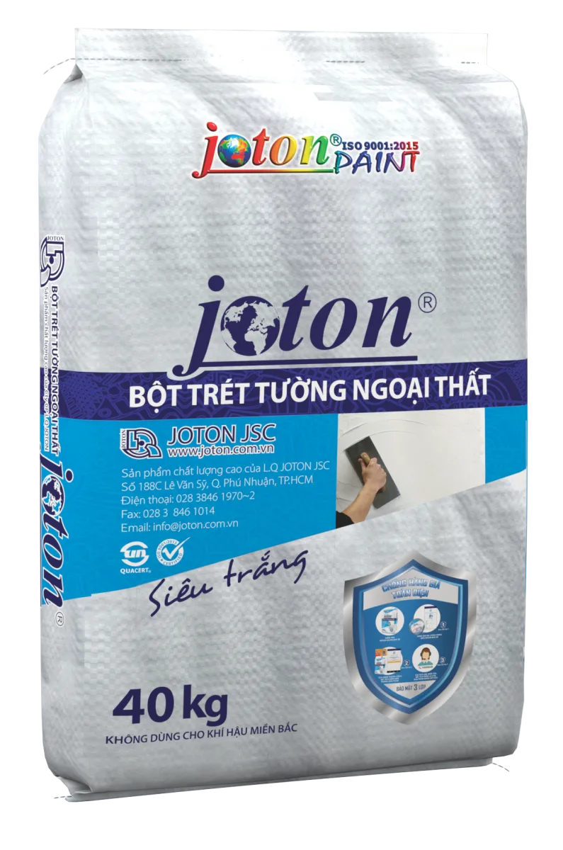 Bột bả tường cao cấp ngoại thất JOTON TRẮNG - 5KG