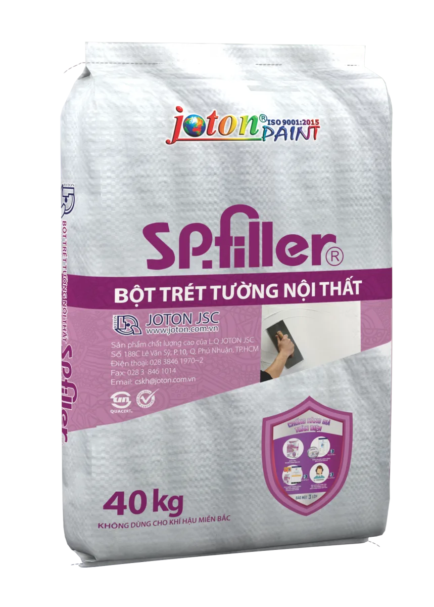 Bột bả tường nội thất cao cấp SP FILLER - 25KG