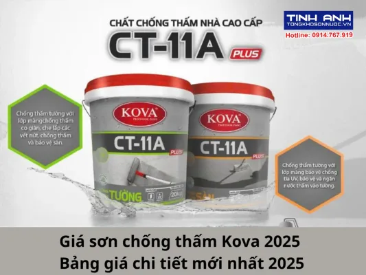 Giá sơn chống thấm Kova 2025 - Bảng giá chi tiết mới nhất 2025