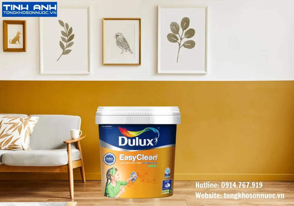 Sơn Dulux EasyClean Lau Chùi Vượt Trội Kháng Virus Bóng Mờ 99A
