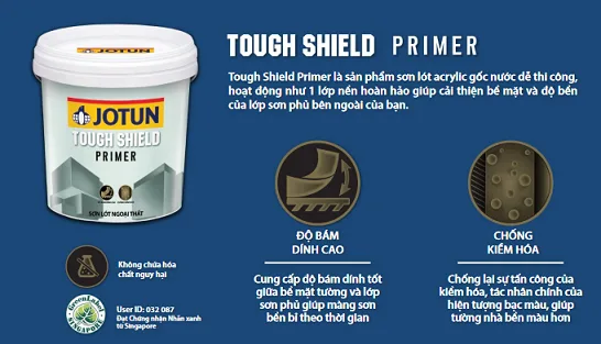 Sơn lót Jotun có những loại nào? Sơn lót Jotun Tough Shield Primer – Ngoại thất phổ thông