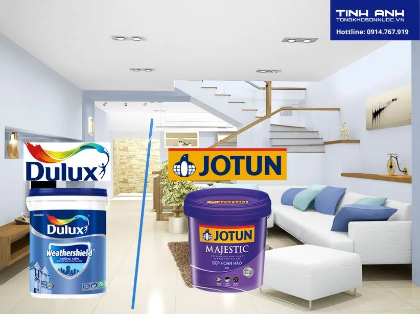 Đại lý Sơn Dulux tại Bắc Giang - So sánh sơn Dulux và Jotun