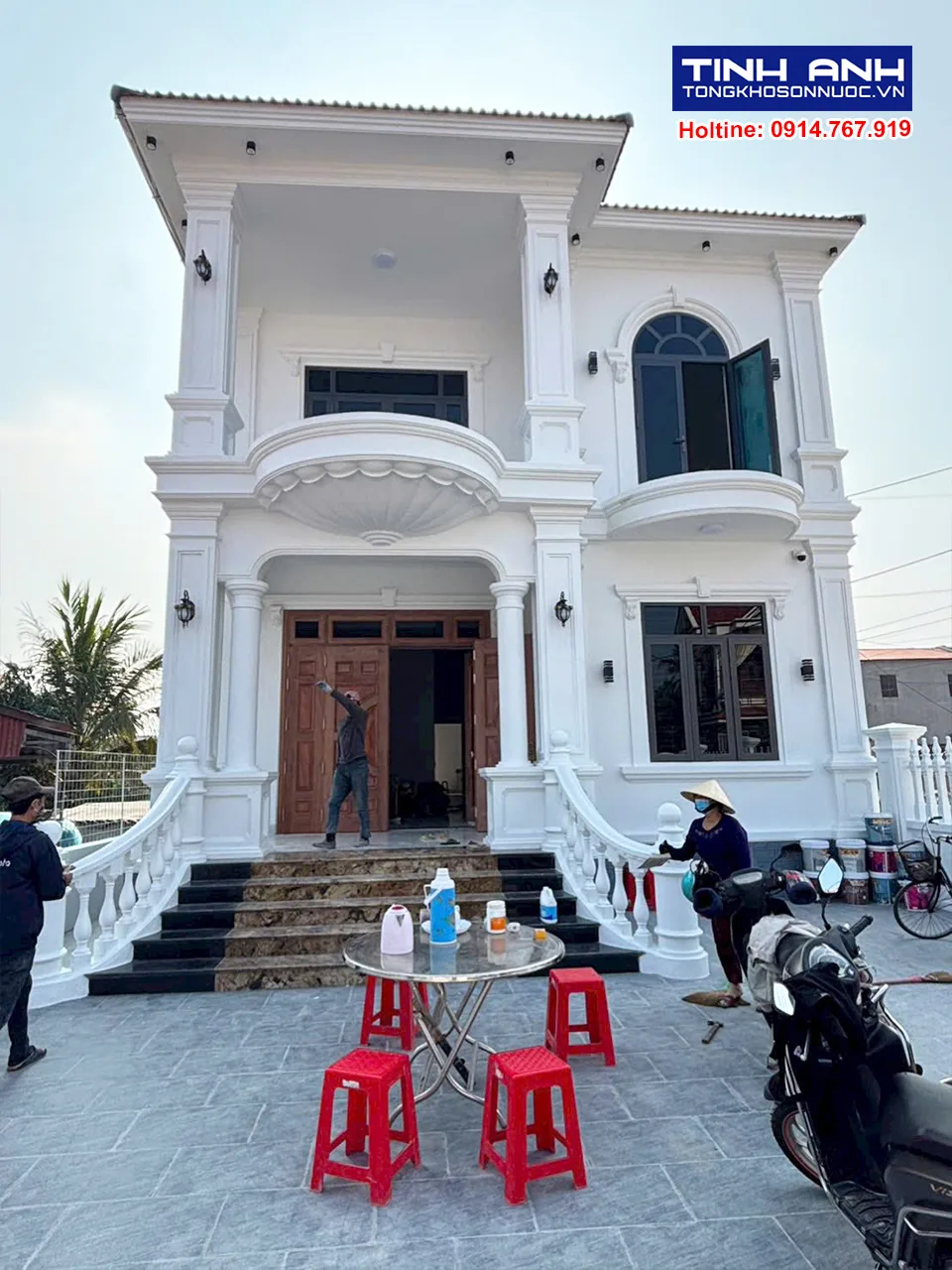 sơn Jotun bền màu toàn diện mã màu 9918 cho ngoại thất biệt thự - Vẻ đẹp sang trọng vượt thời gian