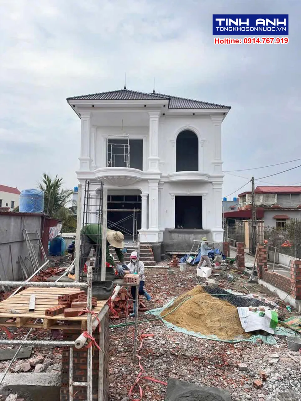 Sơn Jotun biệt thự mã màu trắng sứ