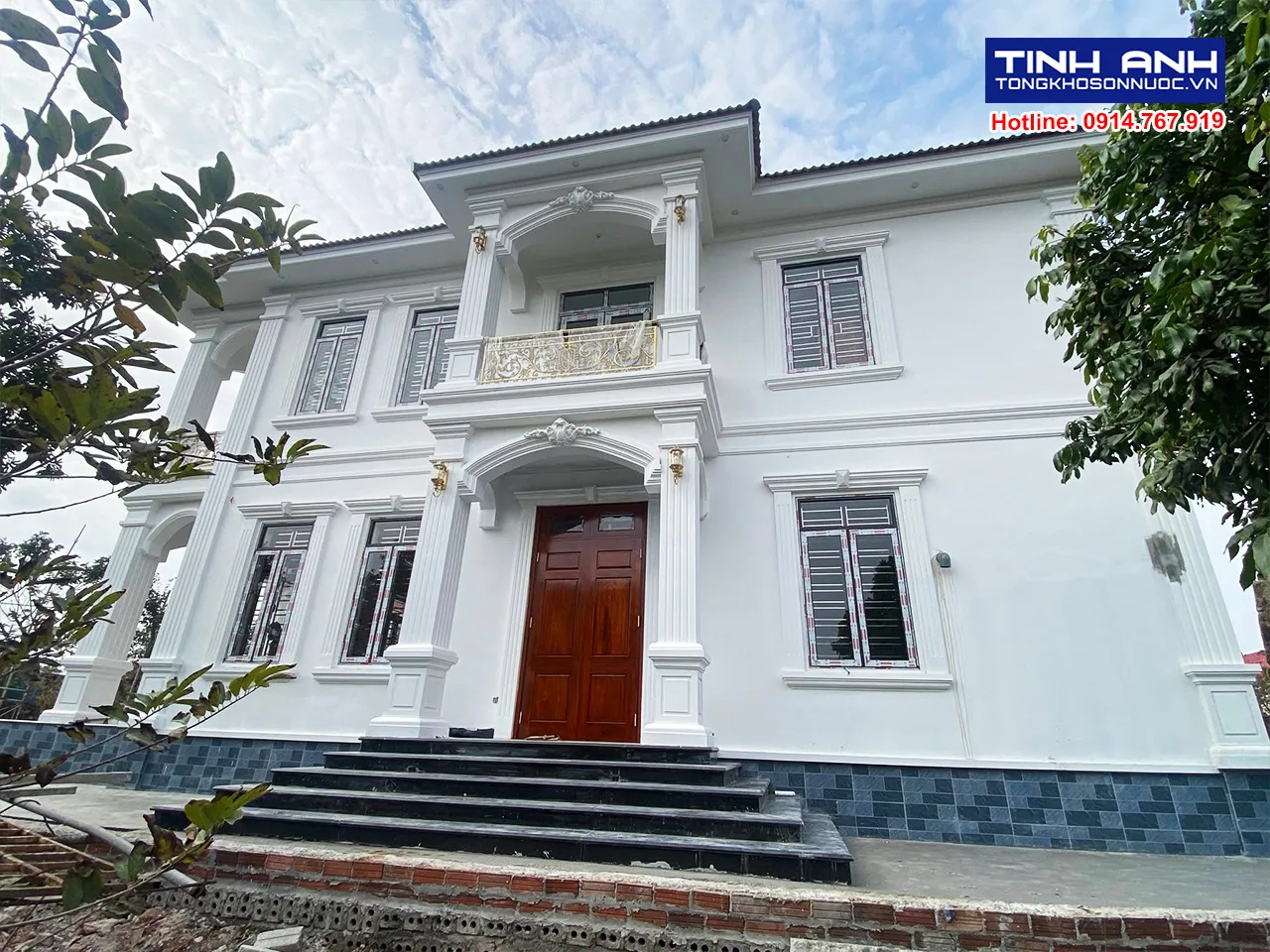  Sơn Jotun biệt thự mã màu trắng sứ