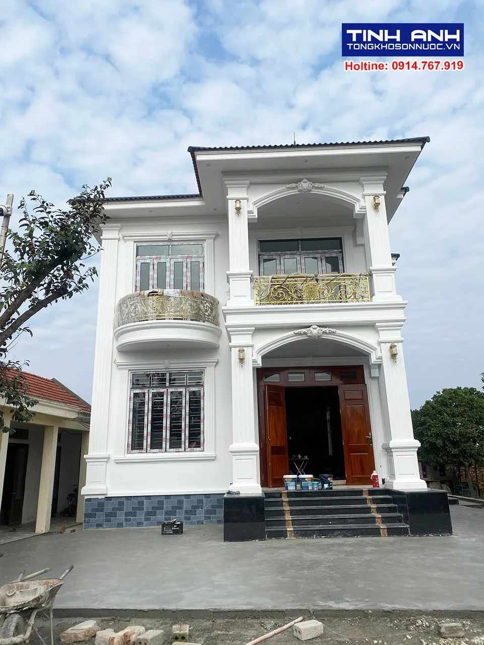 Tổng thể biệt thự sau khi hoàn thiện 