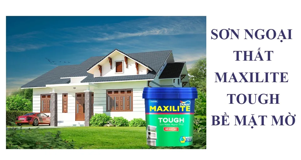 Sơn phủ ngoại thất Maxilite Tough 28C bề mặt mờ