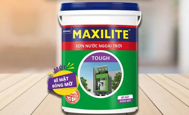 Sơn ngoại thất Maxilite Tough 28CB bề mặt bóng mờ