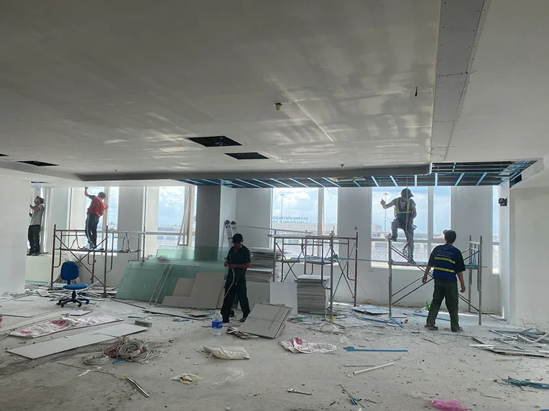 Báo giá thi công sơn văn phòng