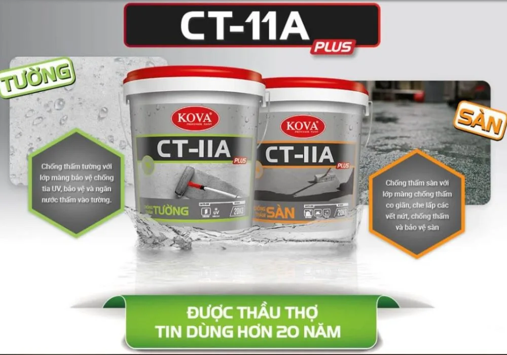 Top 5 sơn chống thấm tốt nhất - Sơn Kova