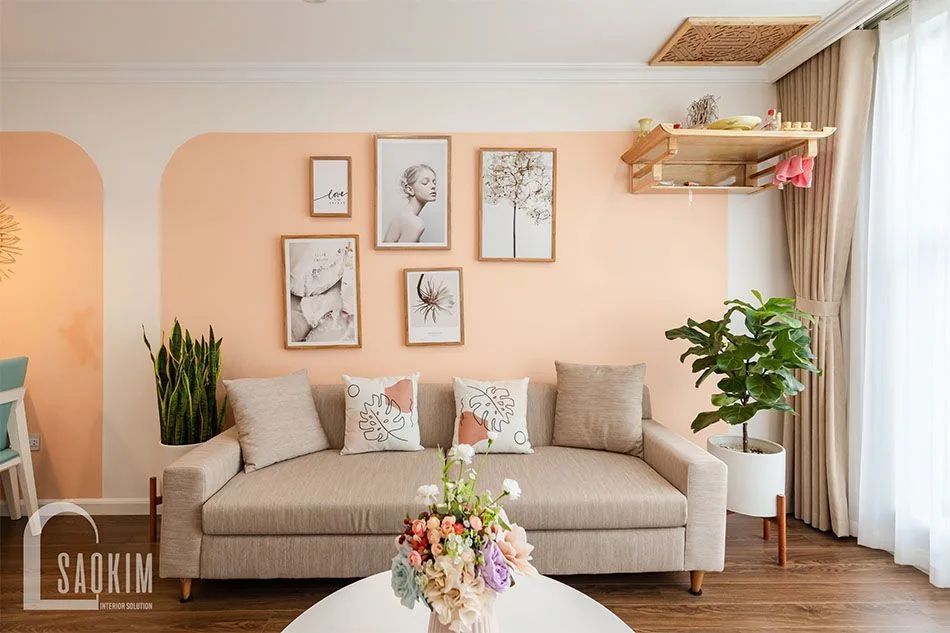 Thi công sơn căn hộ chung cư -  màu pastel