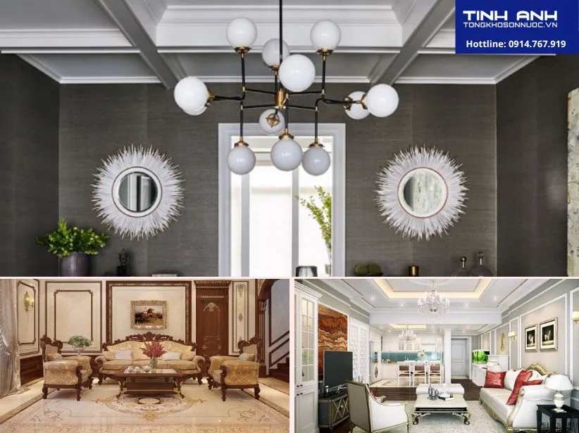 9 cách phối màu sơn phào chỉ trần nhà được ưa chuộng nhất hiện nay