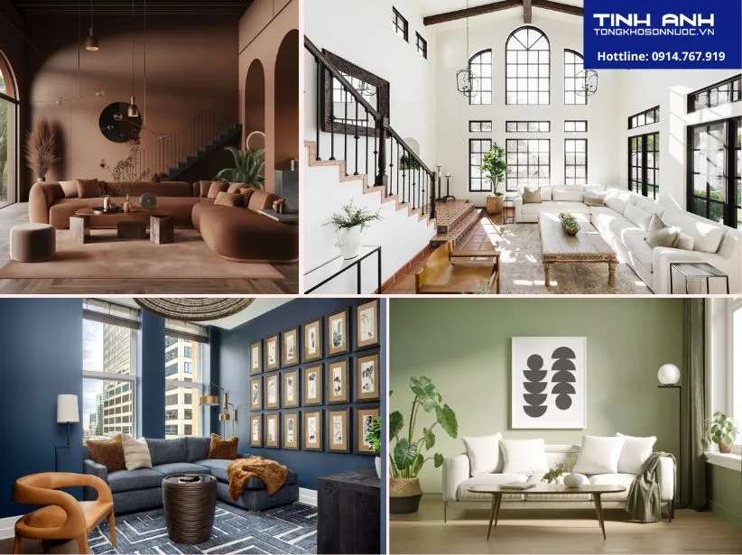 Màu sơn cho phòng khách 2026