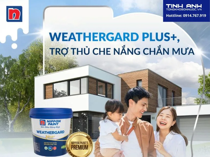Sơn phủ ngoại thất Nippon Weathergard Plus+ – Bảo vệ toàn diện