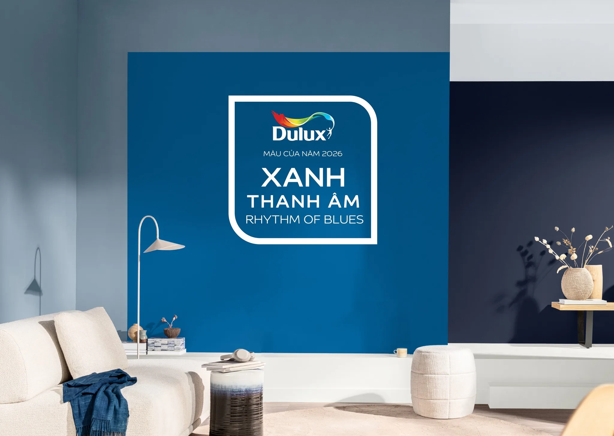 Xu hướng màu sắc 2026 từ Dulux Xanh dương – Không chỉ là màu sắc, mà là phong cách sống