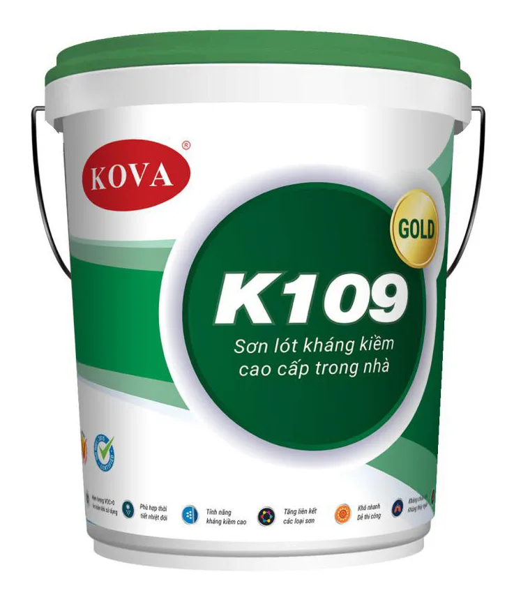 Sơn nội thất Kova K109-GOLD – Sơn lót kháng kiềm, nền tảng của độ bền