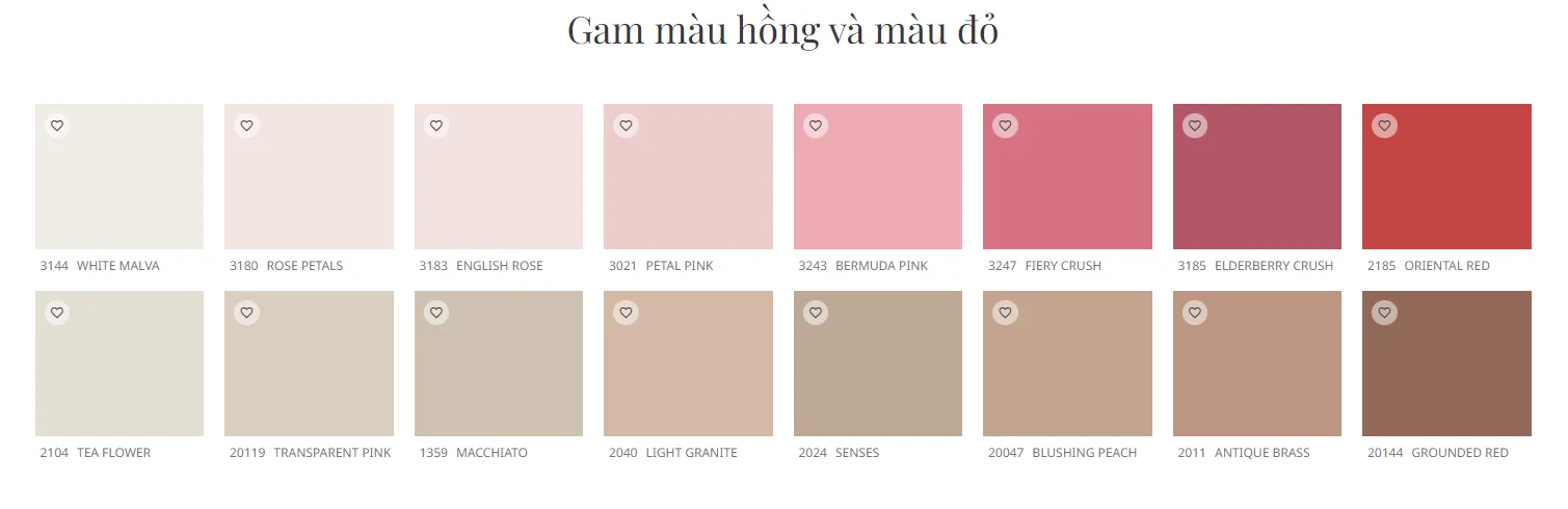Kinh nghiệm chọn sơn Jotun màu đỏ & hồng phù hợp
