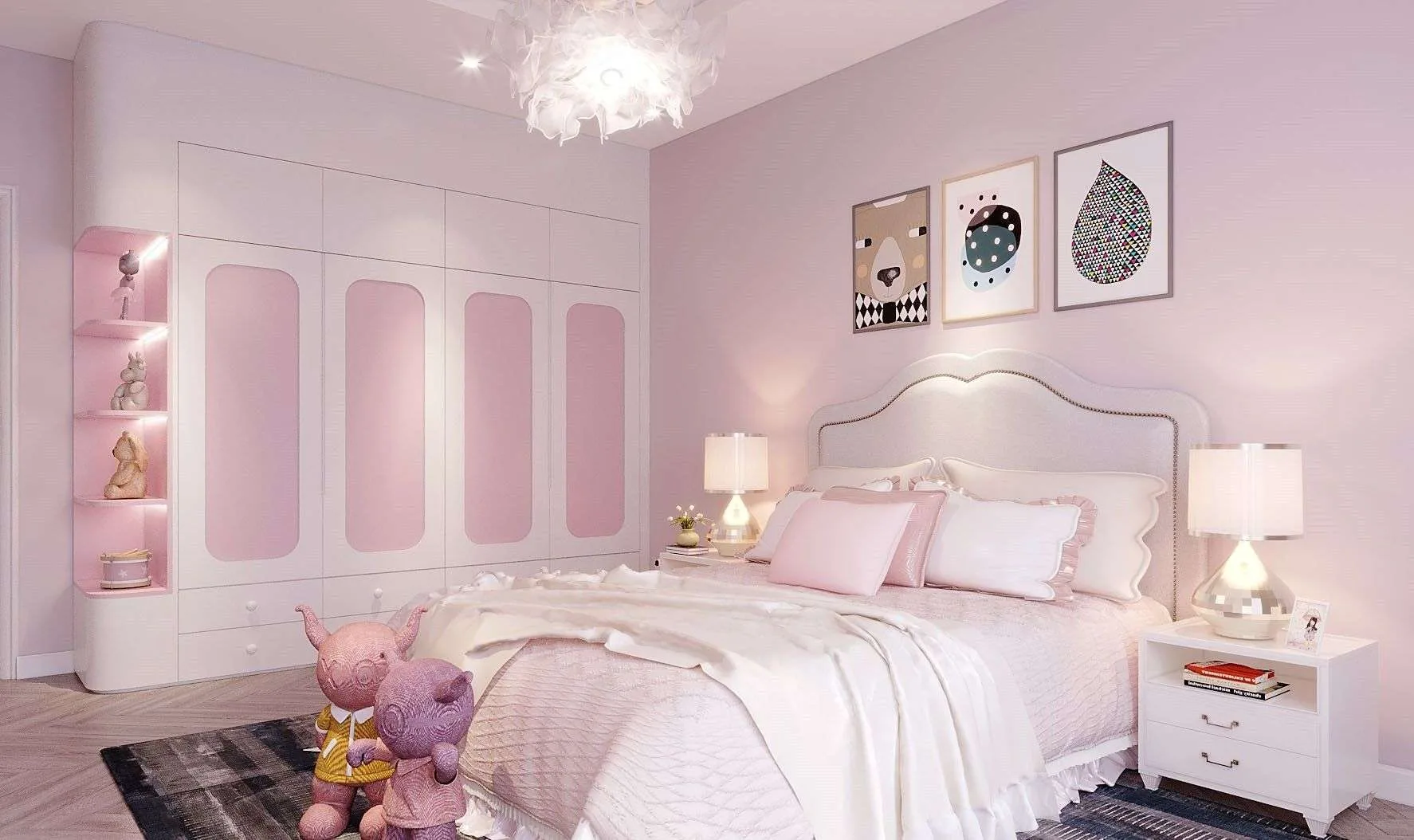 Xu hướng màu sơn nhà 2026 - Hồng pastel