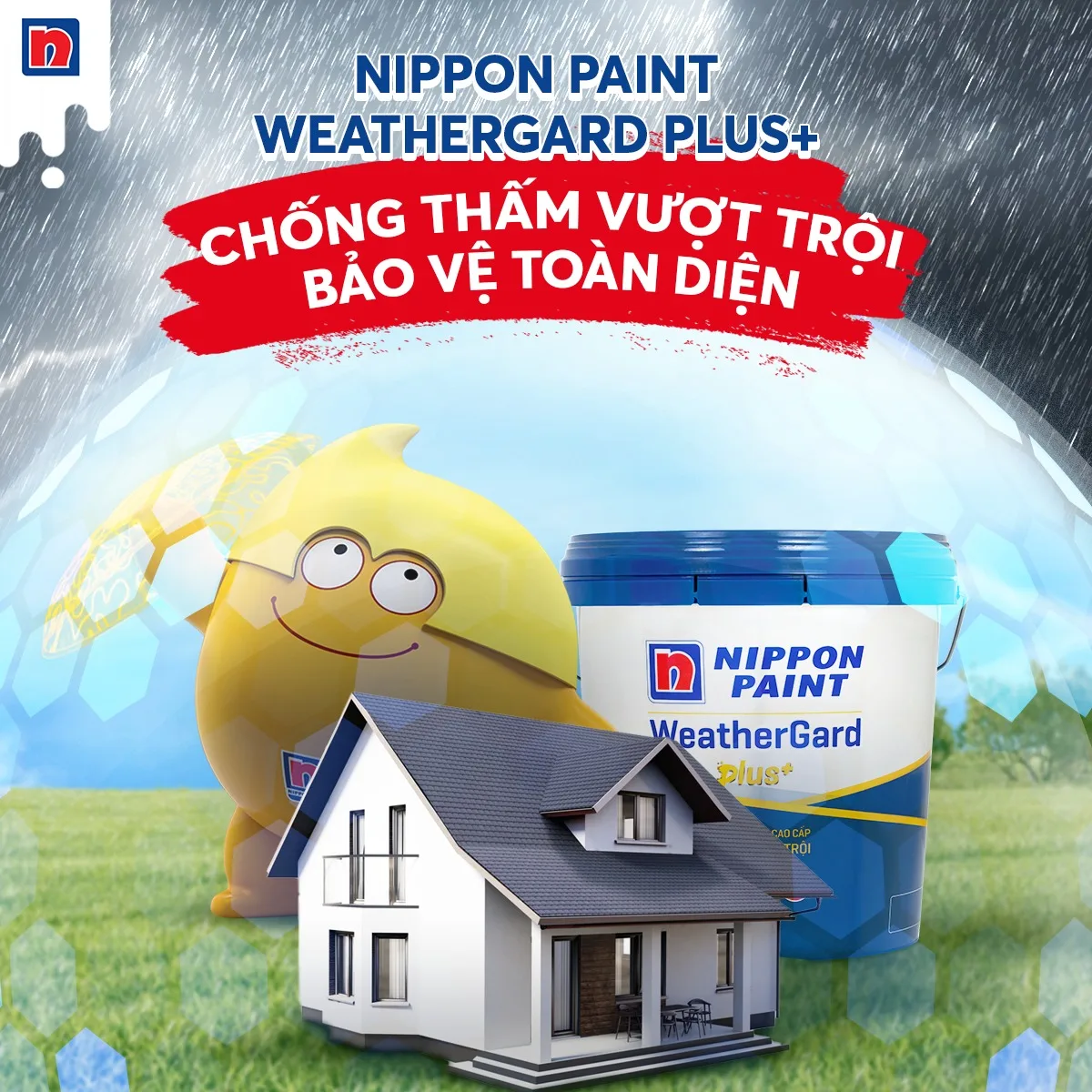 Sơn ngoại thất cao cấp NP Weathergard Plus+