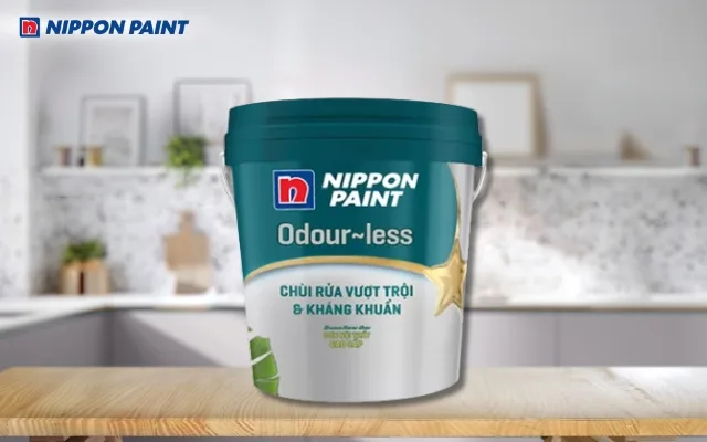 Sơn nội thất cao cấp NP Odour-less chùi rửa vượt trội và kháng khuẩn