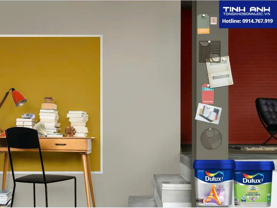 Sơn nội thất Dulux bề mặt mờ, bền đẹp, dễ lau chùi