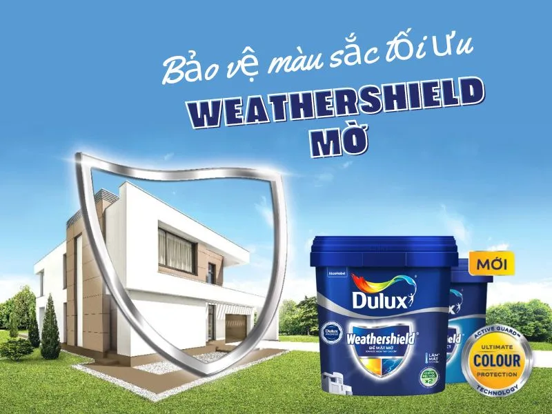 BJ8 – Dulux Weathershield bề mặt mờ