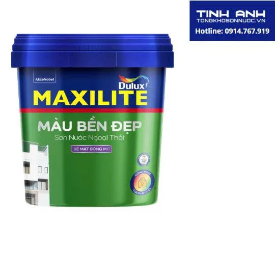 Sơn ngoại thất Maxilite Màu Bền Đẹp M60B 5L - bề mặt bóng mờ
