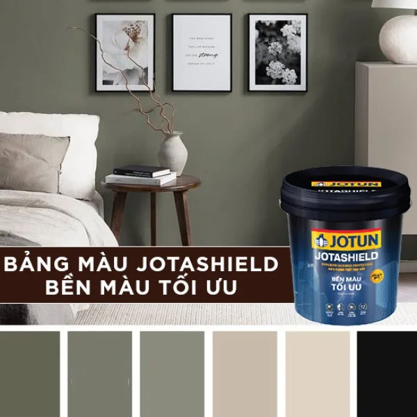 Sơn Jotun ngoại thất Jotashield Bền Màu Tối Ưu