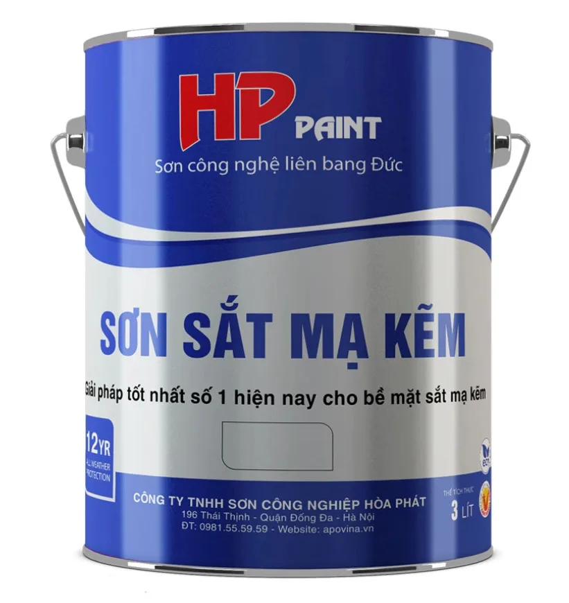 Các loại sơn sắt mạ kẽm phổ biến