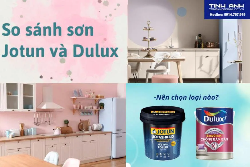 So sánh sơn Jotun và sơn Dulux